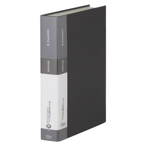 キングジム シンプリーズ クリアファイル A4判タテ型（80ポケット） 136-4SP 黒 1冊