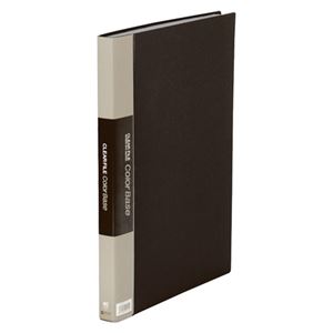 キングジム クリアファイル・カラーベース ポケット溶着式 B4判タテ型 142CW 黒 1冊