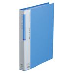 キングジム 葉書ホルダー 差替式（A4判タテ型・30穴） 66C 青 1冊
