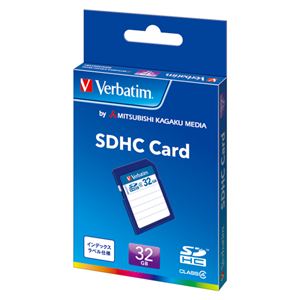 三菱化学メディア Verbatim SDHCメモリーカード SDHC32GYVB1 1枚