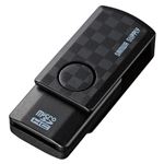 サンワサプライ microSDカードリーダー ADR-MCU2SWBK ブラック 1個