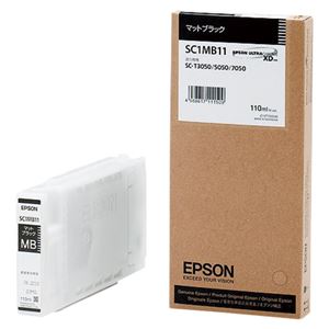 エプソン（EPSON） インクジェットカートリッジ SC1MB11 【インク色：マットブラック 110ml】 1個