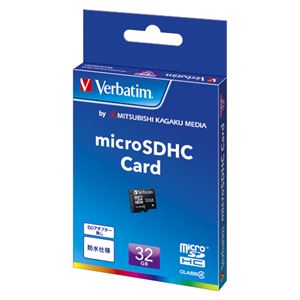 三菱化学メディア Verbatim microSDHCメモリーカード クラス4 MHCN32GYVZ1 1枚