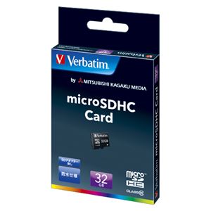三菱化学メディア Verbatim microSDHCメモリーカード クラス10 MHCN32GJVZ1 1枚