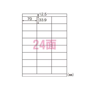 東洋印刷 ナナラベル A4判 World Price Label 100枚×5冊入 WP02401 500枚