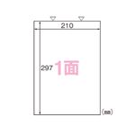 ヒサゴ カルバッシュ マルチプリンタラベル A4判 500枚入 FSCK862 500枚