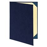 ナカバヤシ 証書ファイル（スエード調） FSS-A4-B 紺 1冊