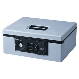 カール キャッシュボックス 2ウェイオープンタイプ A4サイズ CB-D8760-L ライトグレー 1台