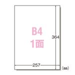 エーワン ラベルシール〈プリンタ兼用〉 マット紙 ノーカットタイプ 28423 100枚