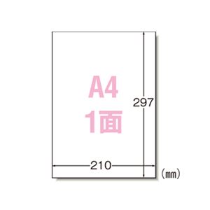 エーワン ラベルシール〈プリンタ兼用〉 マット紙 ノーカットタイプ 31151 1000枚