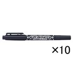 ゼブラ マッキーケア極細〈つめ替えタイプ〉 10本入 （0.5mm・1.0〜1.3mm） YYTS5-BK×10 【インク色：黒】 10本