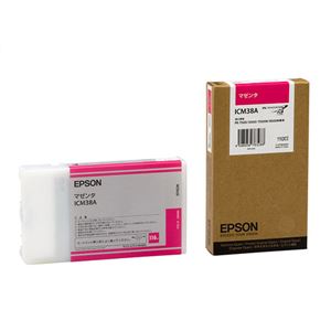 エプソン（EPSON） インクジェットカートリッジ ICM38A 【インク色：マゼンタ】 1個