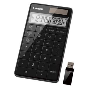 （業務用セット） キャノン Canon テンキー電卓 ワイヤレスミニ卓上タイプ X MARK I KRF-BK 黒 1個入 【×2セット】