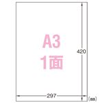 （業務用セット） エーワン 屋外でも使えるサインラベルシール 光沢フィルム・ホワイト 31044 5枚入 【×2セット】