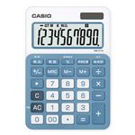 （業務用セット） カシオ カラフル電卓 ミニジャストサイズ MW-C11A-BU-N レイクブルー 1台入 【×2セット】