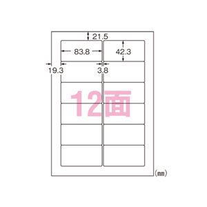 （業務用セット） エーワン フィルムラベルシール A4判 光沢フィルム・透明 28971 10枚入 【×2セット】