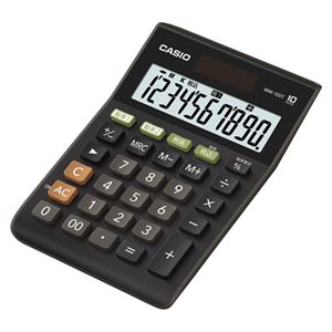 （業務用セット） カシオ 電卓 MW-100T-BK-N ブラック 1台入 【×3セット】