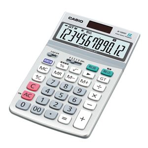 （業務用セット） カシオ 電卓 JF-120GT-N シルバー 1台入 【×2セット】