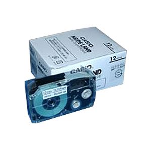 （業務用セット） カシオ ネームランド用テープカートリッジ スタンダードテープ 8m 5巻入 XR-12X-5P-E 透明 黒文字 【×2セット】