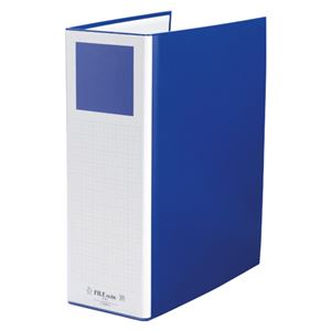 （業務用セット） ファイル 間伐材シリーズ パイプファイル A4判タテ型・両開き K-100B ブルー 1冊入 【×2セット】