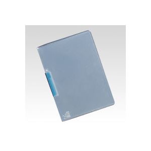 （業務用セット） クリップインファイル A4判タテ型（クリップスケルトンカラー） SSS-115-10 ブルー 1冊入 【×20セット】