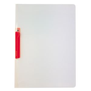 （業務用セット） クリップインファイル A4判タテ型 SSS-105-20 レッド 1冊入 【×20セット】