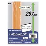 （業務用セット） テージー カラーバーファイル297 A4判タテ型 CBY297-05 オレンジ 10冊入 【×3セット】