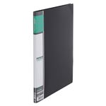 （業務用セット） u green クリヤーファイルA4 リーズナブル A4判タテ型（10ポケット） CR-CFL10-B 黒 1冊入 【×10セット】