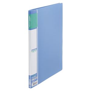 （業務用セット） u green クリヤーファイルA4 リーズナブル A4判タテ型（10ポケット） CR-CFL10-BL 青 1冊入 【×10セット】