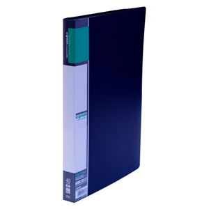 （業務用セット） u green クリヤーファイルA4 リーズナブル A4判タテ型（40ポケット） CR-CFL40-B 黒 1冊入 【×10セット】