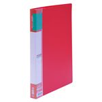 （業務用セット） u green クリヤーファイルA4 リーズナブル A4判タテ型（40ポケット） CR-CFL40-R 赤 1冊入 【×10セット】