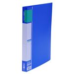 （業務用セット） u green クリヤーファイルA4 リーズナブル A4判タテ型（40ポケット） CR-CFL40-BL 青 1冊入 【×10セット】