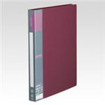 （業務用セット） u green クリヤーファイルA4 A4判タテ型（10ポケット） CR-CFR10-R 赤 1冊入 【×10セット】
