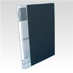 （業務用セット） u green クリヤーファイルA4 A4判タテ型（20ポケット） CR-CFR20-B 黒 1冊入 【×10セット】