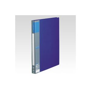 （業務用セット） u green クリヤーファイルA4 A4判タテ型（40ポケット） CR-CFR40-BL 青 1冊入 【×6セット】