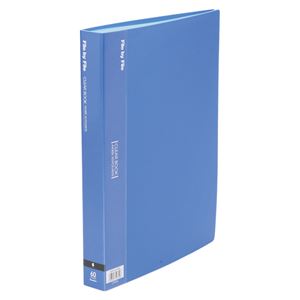 （業務用セット） ビュートンジャパン クリヤーブック A4判タテ型（60ポケット） BCB-A4-60B ブルー 1冊入 【×3セット】