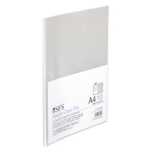 （業務用セット） たんぽぽ A4クリアーファイル A4判タテ型（10ポケット） 109991000 クリアー 1冊入 【×20セット】
