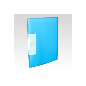 （業務用セット） テージー クリアポケット A4判タテ型（30ポケット） M-213-02 ブルー 1冊入 【×10セット】