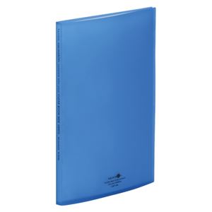 （業務用セット） リヒトラブ AQUA DROPs クリヤーブック（サイドベンツ） A4判タテ型／A3判ヨコ型兼用（40ポケット） N-5040-8 青 1冊入 【×5セット】