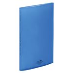 （業務用セット） リヒトラブ AQUA DROPs クリヤーブック（サイドベンツ） A4判タテ型／A3判ヨコ型兼用（40ポケット） N-5040-8 青 1冊入 【×5セット】