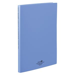 （業務用セット） リヒトラブ AQUA DROPs クリヤーブック〈ポケット交換タイプ〉 A4判タテ型（15ポケット）・30穴 N-5015-8 青 1冊入 【×5セット】