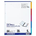 （業務用セット） マルマン ラミネートタブインデックス 30穴（クリアポケット用） LT3005 1組入 【×10セット】