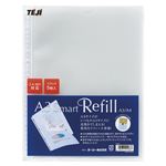 （業務用セット） テージー A3スマートリフィール A4判タテ型／A3判ヨコ型兼用・30穴 P-445 クリア 5枚入 【×10セット】