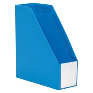 （業務用セット） アドワン ボックスファイル A4判タテ型（収納幅96mm） AD-2650-10 ブルー 1個入 【×5セット】
