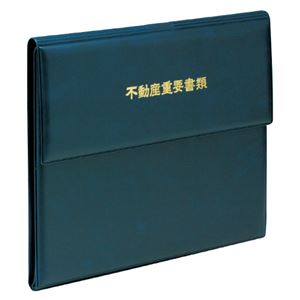 （業務用セット） テージー 不動産書類ホルダー A4判 FH-40-02 青 1冊入 【×2セット】