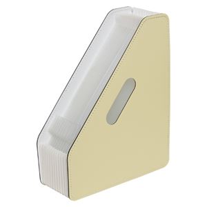 （業務用セット） ドキュメントスタンド パピエリ A4判13ポケット FB-2381-52 クリーム 1冊入 【×2セット】