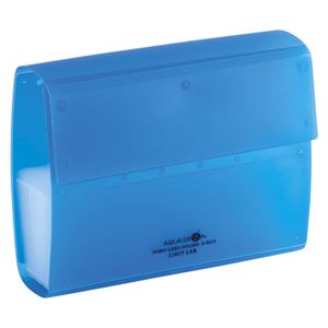 （業務用セット） リヒトラブ AQUA DROPs ポイントカードホルダー 40枚用 A-5013-8 青 1冊入 【×3セット】
