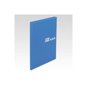 （業務用セット） テージー コインフリーアルバム B5判タテ型 CF-30-02 青 1冊入 【×3セット】
