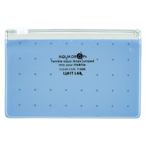 （業務用セット） リヒトラブ AQUA DROPs クリヤーケース A8判 F-5300-8 青 1枚入 【×20セット】