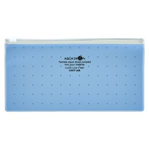 （業務用セット） リヒトラブ AQUA DROPs クリヤーケース PEN（通帳） F-5301-8 青 1枚入 【×10セット】